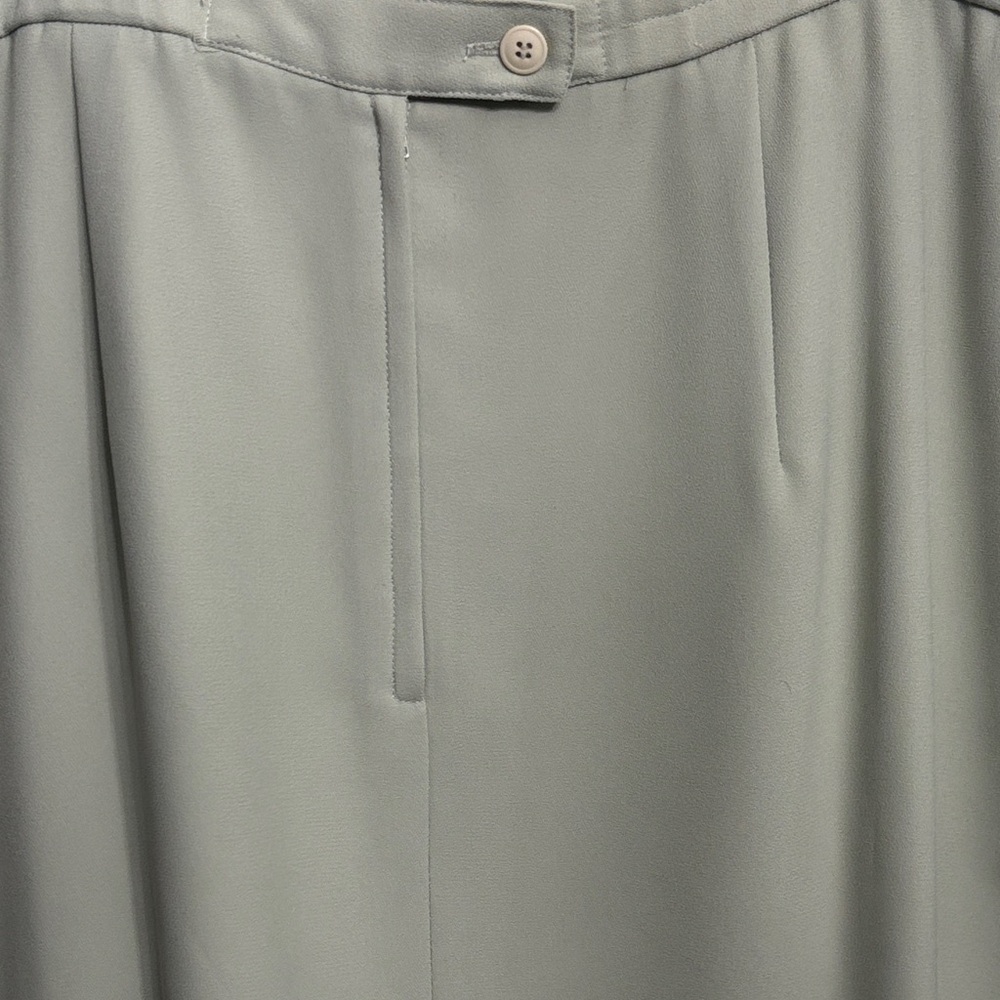 Vintage Le Suit Pastel Green Jacket and Skirt Suit with Beaded Trim 16W - Picture 7 of 8
